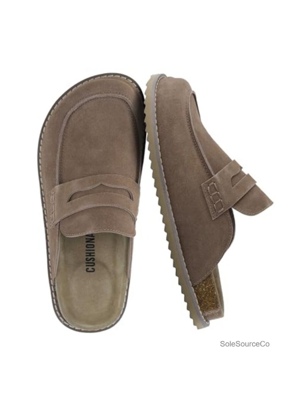 Cushionaire Zola Women's Suede Mule Clog Memory Foam Slip-On